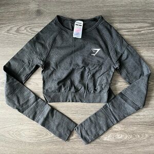 NWT Gymshark Vital Seamless 2.0 Long-sleeve Crop Top